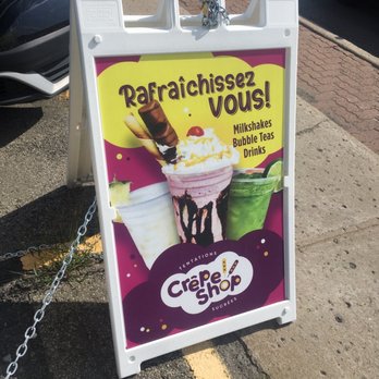 CrêpeShop - a sign on the side of the road - Creperies Near Me - Laval, Quebec
