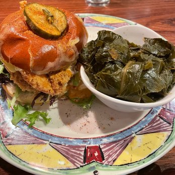Miss Shirley's Cafe, Roland Park - Poppy's Fried Chicken Classic*** with greens! - American Near Me - Baltimore, Maryland