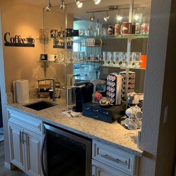 LKL Restoration - Wet Bar now w built in mini fridge - General Contractors Near Me