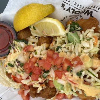 Wooly's - Fish tacos - Seafood Near Me - Pismo Beach, California Wooly's - Fish tacos - Seafood Near Me - Pismo Beach, California