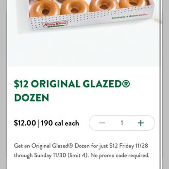 Krispy Kreme - No promo code required and get charged regular price - Donuts Near Me - Burbank, California