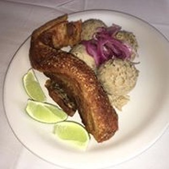 Mi Casita Dulce - chicharon de cerdo con mangu / fried pork with mashed green plantains (with a touch of lime) - Dominican Near Me - Allentown, Pennsylvania Mi Casita Dulce - chicharon de cerdo con mangu / fried pork with mashed green plantains (with a touch of lime) - Dominican Near Me - Allentown, Pennsylvania