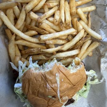 Low Tide Spot - Double cheese Burger with fries - Burgers Near Me - Pismo Beach, California Low Tide Spot - Double cheese Burger with fries - Burgers Near Me - Pismo Beach, California