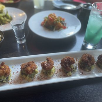 RA Sushi Bar Restaurant - Oh these look pretty on the menu, but the shrimp was burnt and it tasted better in separate pieces. - Sushi Bars Near Me - Houston, Texas