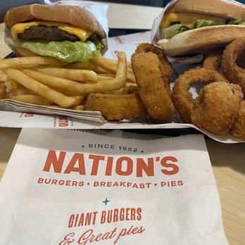Nation's Giant Hamburgers - CHEESEBURGERs ONION RINGS and FRENCH FRIES - Burgers Near Me - Denton, Texas Nation's Giant Hamburgers - CHEESEBURGERs ONION RINGS and FRENCH FRIES - Burgers Near Me - Denton, Texas