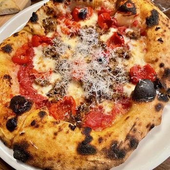 Pizzeria Irene - Fennel sausage...very fennel-y, but great - Pizza Near Me - Orange, California Pizzeria Irene - Fennel sausage...very fennel-y, but great - Pizza Near Me - Orange, California