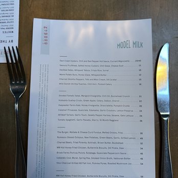 Model Milk - Menu - IG @bougiefoodieboi - Canadian (New) Near Me - Calgary, Alberta
