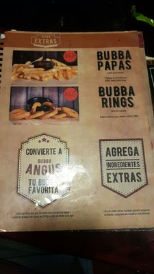 Menu photo 5 Bubba Gourmet Burguer Puebla, PUE Menu photo 5 Bubba Gourmet Burguer Puebla, PUE
