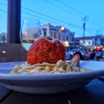 Dorsia - Alfredo with Meatball - Italian Near Me - Milwaukee, Wisconsin Dorsia - Alfredo with Meatball - Italian Near Me - Milwaukee, Wisconsin