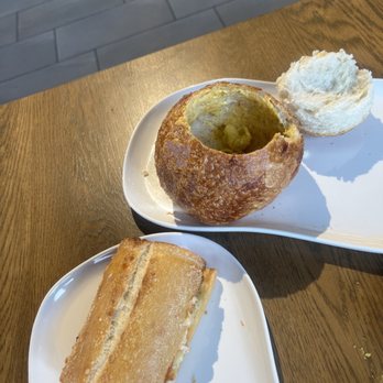 Panera Bread - Broccoli cheddar bread bowl, chicken pepperoni flatbread. - Salad Near Me - Carson City, Nevada Panera Bread - Broccoli cheddar bread bowl, chicken pepperoni flatbread. - Salad Near Me - Carson City, Nevada