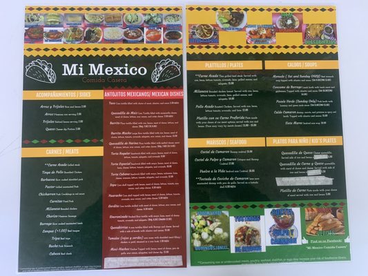 Menu photo 3 Mi Mexico - Decatur Decatur, AL