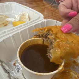 Three tacos dorados de birria combo, delicious five star for me