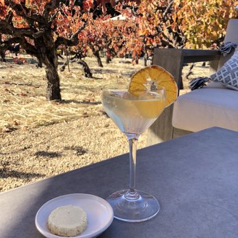 Abbot's Passage Winery and Mercantile - Farewell cocktail and lavender shortbread - Wineries Near Me - Glen Ellen, California