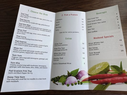 Menu photo 1 Kin Thai Bakersfield, CA