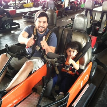 Adventure Landing - His first kart ride! - Arcades Near Me - Dallas, Texas