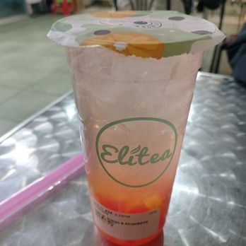 Elitea - Litchi with mango and strawberry - Bubble Tea Near Me - Chicago, Illinois