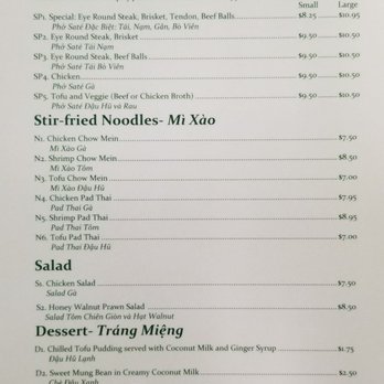 Com Pho Bamboo - Opening menu - Vietnamese Near Me - Fresno, California