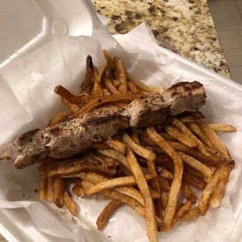 Opa! Mezze Grill - Pork Skewer And Fries - Greek Near Me - Ashburn, Virginia Opa! Mezze Grill - Pork Skewer And Fries - Greek Near Me - Ashburn, Virginia