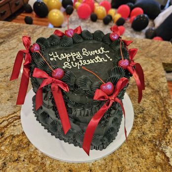 The Crimson Cake - Gorgeous and delicious cake! - Custom Cakes Near Me - Oceanside, California