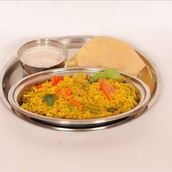 Dosa Place - Vegetable Biriyani- comes with papadum and yogurt/raita