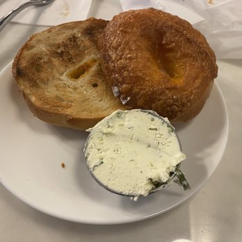 Honeycomb Bread Bakers - Cheddar Bagel w/ Garlic Herb Schmear - Bakeries Near Me - Winter Haven, Florida