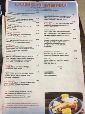 Menu photo 2 Los Chilaquiles Nashville, TN