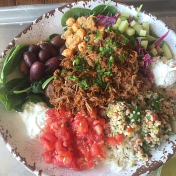 YAFO Kitchen - Grain/salad bowl with lamb - Middle Eastern Near Me - Charlotte, North Carolina YAFO Kitchen - Grain/salad bowl with lamb - Middle Eastern Near Me - Charlotte, North Carolina