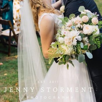 Flying Bear - My bridal bouquet was stunning! She also used a blue ribbon that matched our color scheme as part of my "something blue" :) - Florists Near Me - Langley, Washington