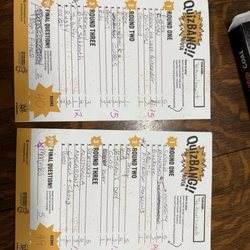 Bumbling Fools Meadery - Quiz Bang Trivia answer sheets!