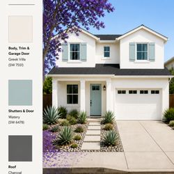 Royall Painting - Watery Coastal Exterior - San Diego Coastal Style