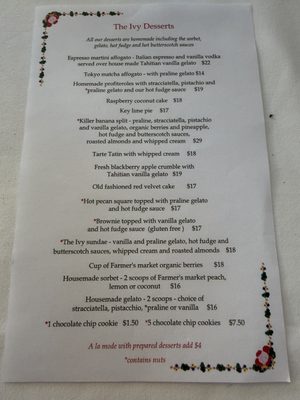 Menu photo 1 The Ivy Los Angeles, CA Menu photo 1 The Ivy Los Angeles, CA