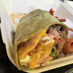 The Farm House Burger as a wrap