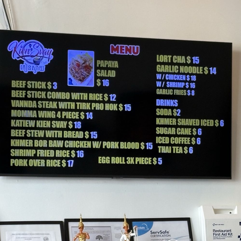 Kien Svay Cafe - Oct 2025 menu - Salad Near Me - Oakland, California Kien Svay Cafe - Oct 2025 menu - Salad Near Me - Oakland, California