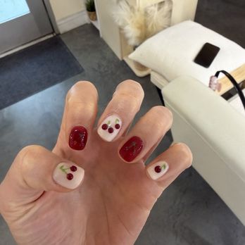 Yume Nail Studio - 3D cherry nails - Nail Technicians Near Me - Brea, California