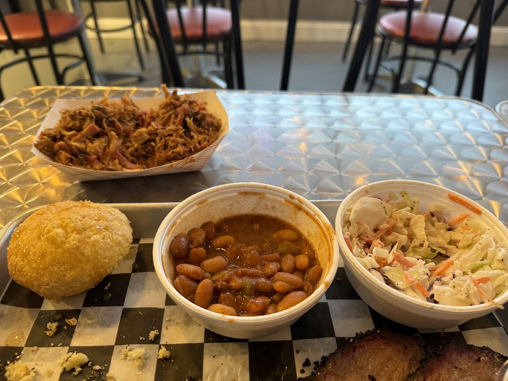 Food from Pit Take BBQ