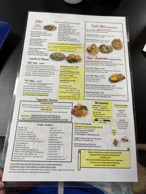 Menu photo 2 Alex's Restaurant Goose Creek, SC Menu photo 2 Alex's Restaurant Goose Creek, SC