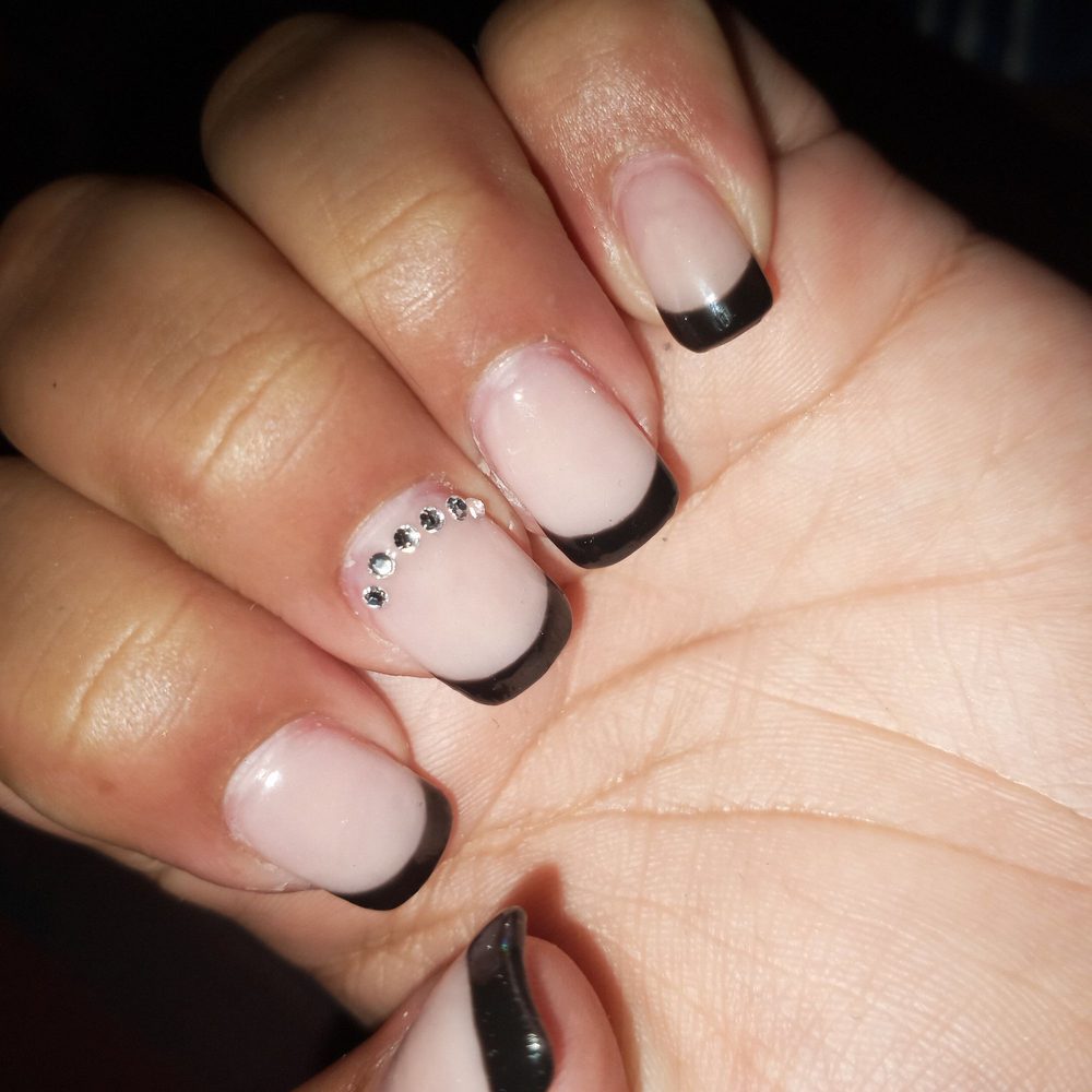 Ombre Nails Spa - This is my left hand. Still has all 6 gems. So you can see the difference. - Waxing Near Me - Austin, Texas Ombre Nails Spa - This is my left hand. Still has all 6 gems. So you can see the difference. - Waxing Near Me - Austin, Texas