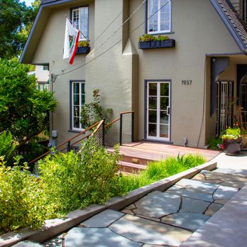 Wildwood Landscapes - Berkeley home with new driveway and flagstone entry path. - Landscaping Near Me Wildwood Landscapes - Berkeley home with new driveway and flagstone entry path. - Landscaping Near Me