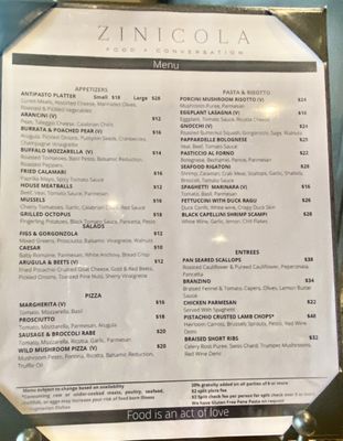 Menu photo 5 Zinicola Charlotte, NC Menu photo 5 Zinicola Charlotte, NC