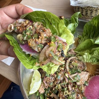 Gai Noi - Beef larb with assorted veggies. - Desserts Near Me - Minneapolis, Minnesota Gai Noi - Beef larb with assorted veggies. - Desserts Near Me - Minneapolis, Minnesota
