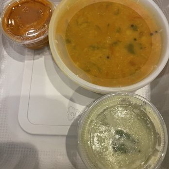 Idly Express - Mountain View - Chutney pack in a takeout box - Indian Near Me - Mountain View, California