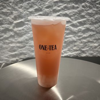 One Tea - Pink Guava Lychee with Lychee Jelly - Bubble Tea Near Me - Temple City, California