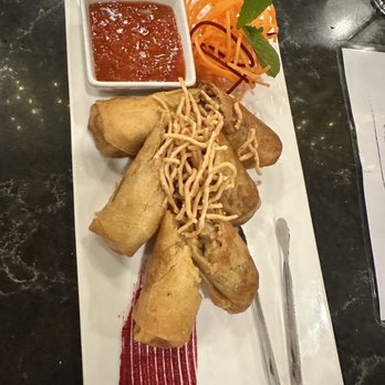 The Yellow Chilli - Some sort of veggie noodle roll. So yummy! And has a kick to it - Indian Near Me - Delta, British Columbia