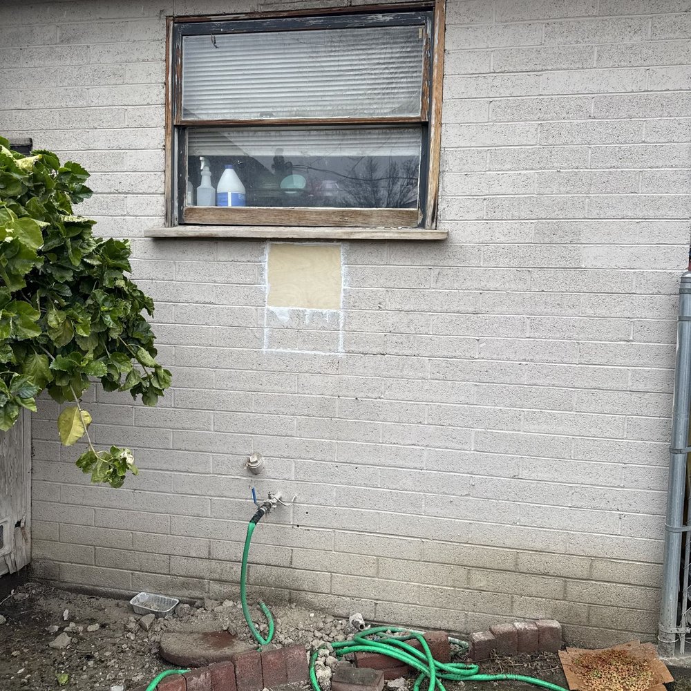 Same Day Handyman - Repair in older cinder block wall. - Handyman Near Me
