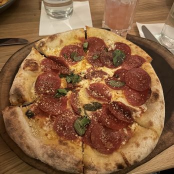 Lyla - Truffle pepperoni pizza - Italian Near Me - Dallas, Texas