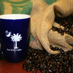 Iron Brew Coffee Co - Coffee mugs, picture from their website. Purchased one of these but the image won't come out. Opp. side reads "coffee snob".