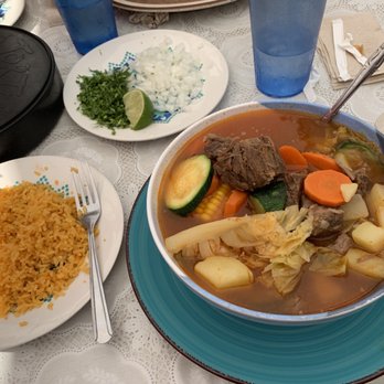 La Cascada Mexican Restaurant - Caldo de res - Mexican Near Me - Ceres, California