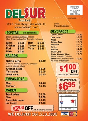 Menu photo 4 Del Sur Market Lake Worth, FL