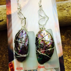Kea Kea Designs - Abalone Shell and Sea Glass Earring