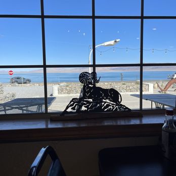The Bighorn Crossing - View from our inside table - Coffee & Tea Near Me - Walker Lake, Nevada The Bighorn Crossing - View from our inside table - Coffee & Tea Near Me - Walker Lake, Nevada